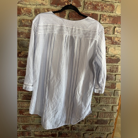 💙 Victoria’s Secret Blue & White Striped Tunic Top | L - Picture 3 of 4